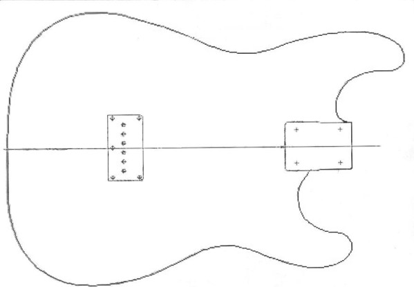 Gabarit A4 ou A3 guitare sèche