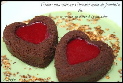 Duo de Coeurs mousseux au chocolat